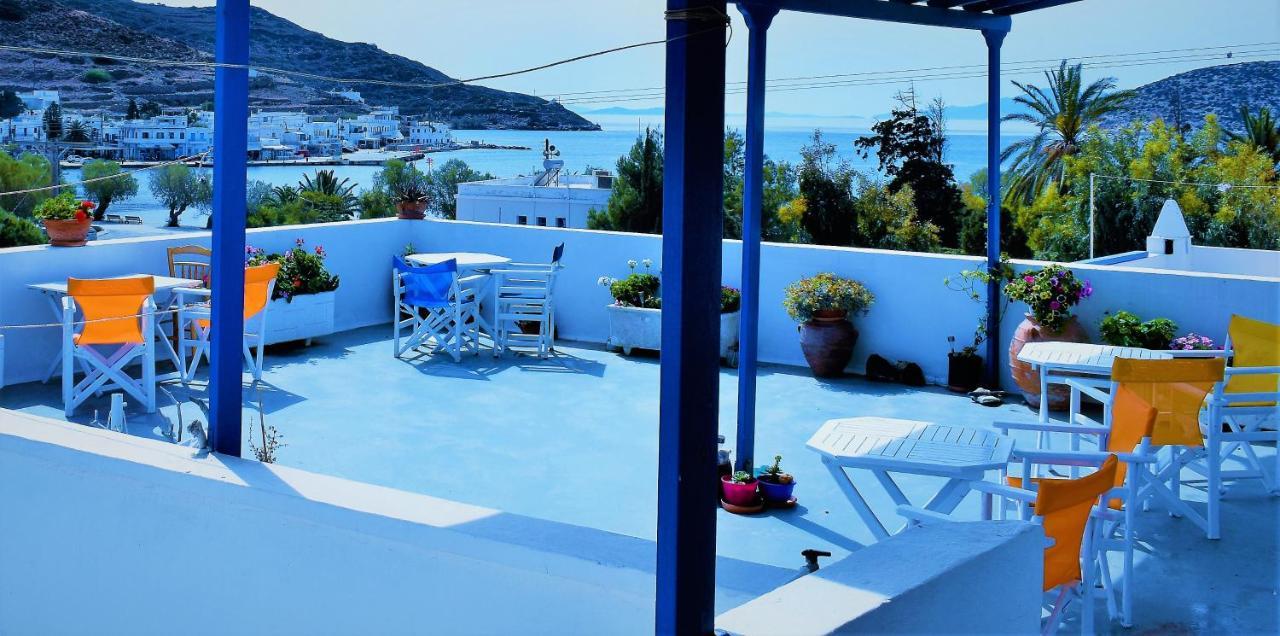 Angeliki Pension Katápola Exterior foto